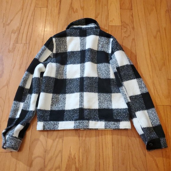 Daphnea Paris Womens Jacket Size Small Black / White Plaid - Picture 6 of 7